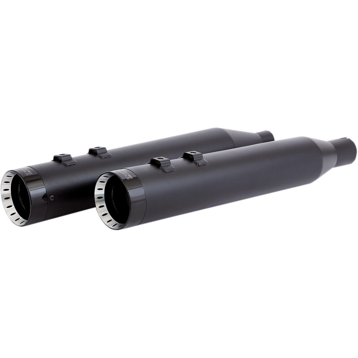 Khrome Werks #202870 - 4-1/2" HP-Plus® Slip-On Mufflers - Black with Turbine - Touring