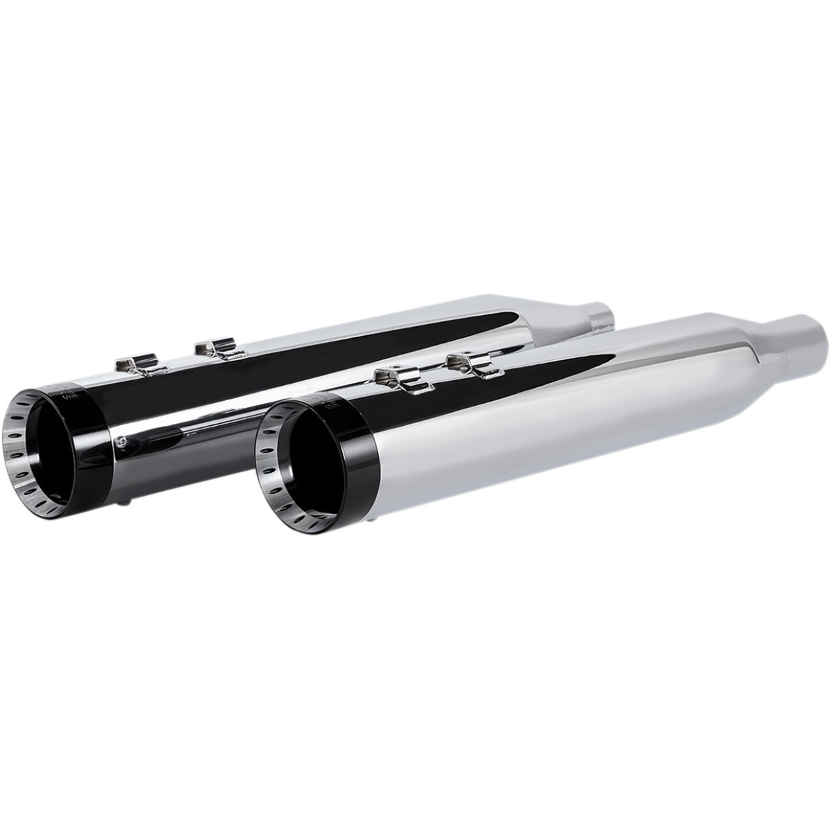 Khrome Werks #202770 - 4-1/2" HP-Plus® Slip-On Mufflers - Chrome with Turbine - Touring