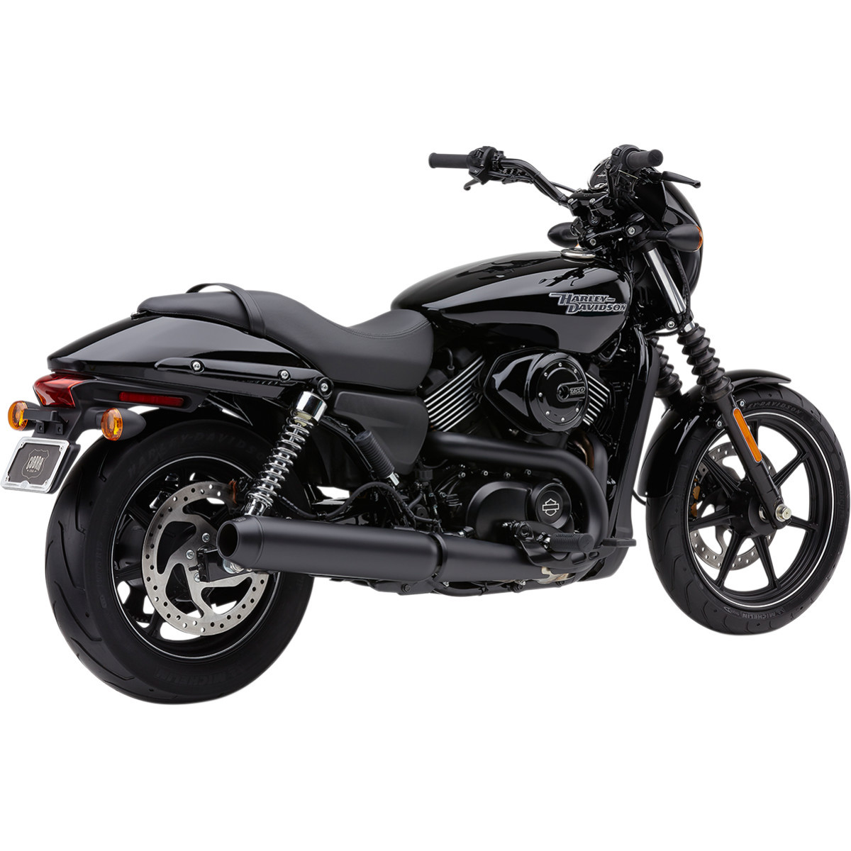 Cobra #6510B - El Diablo Slip-On Muffler - 4" - Black - XG750