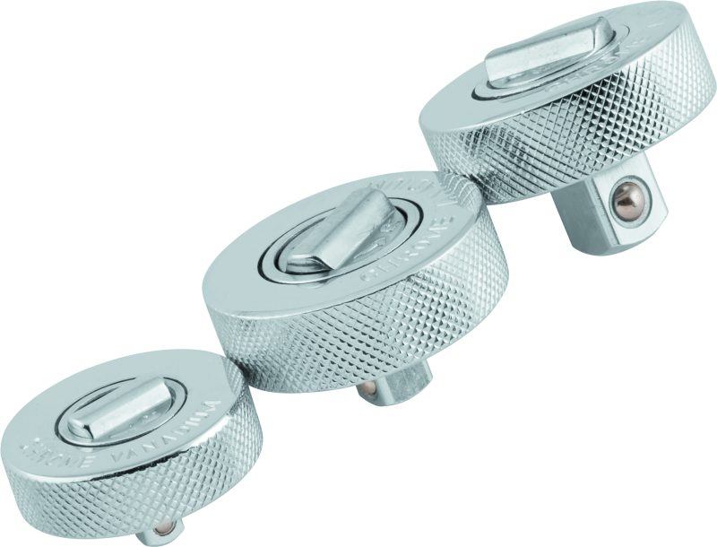 BikeMaster 152220 BikeMaster 3-pc Palm Rachet Set - 1/4in Drive / 3/8in Drive / 1/2in Drives