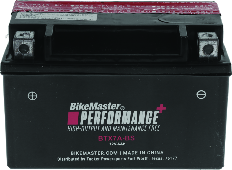 BikeMaster 781313 BikeMaster Battery - BTX7A-BS