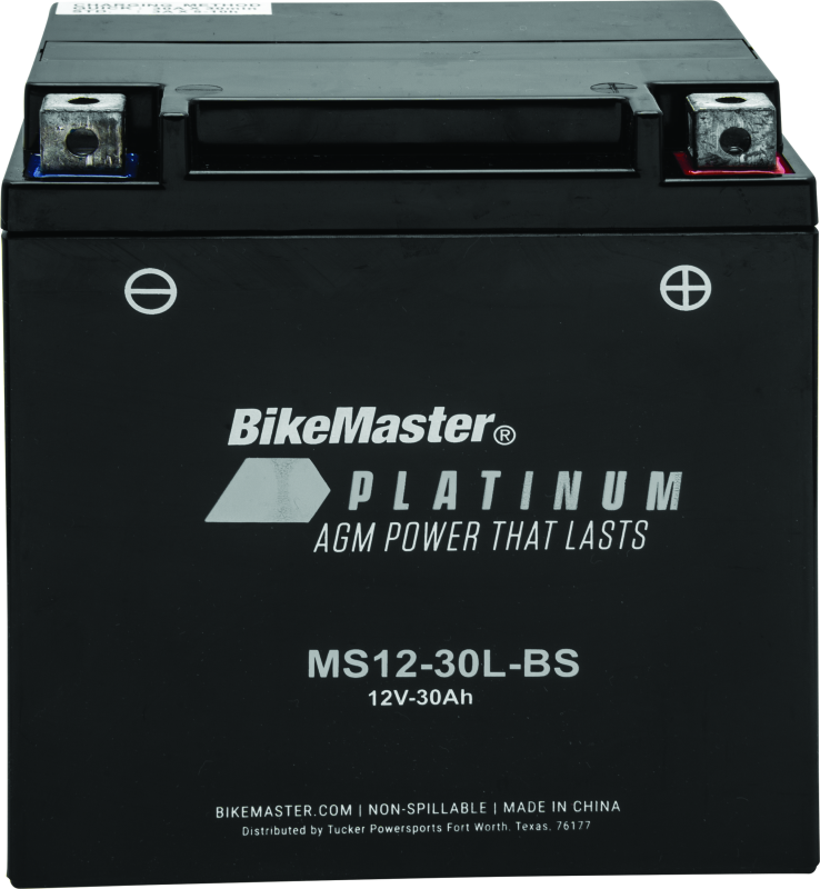 BikeMaster 780728 BikeMaster AGM Battery - MS12-30L-BS