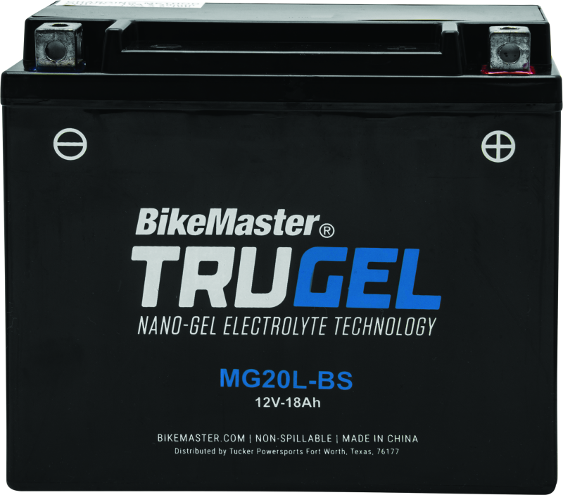 BikeMaster 780526 BikeMaster TruGel Battery - MG20L-BS