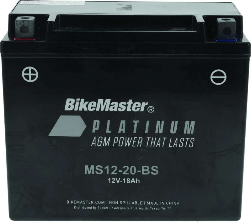 BikeMaster 780725 BikeMaster AGM Battery - MS12-20-BS