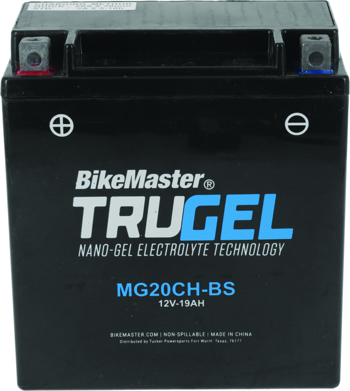 BikeMaster 780536 BikeMaster TruGel Battery - MG20CH-BS