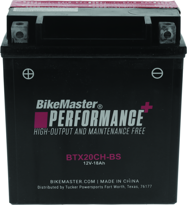 BikeMaster 781319 BikeMaster Battery - BTX20CH-BS