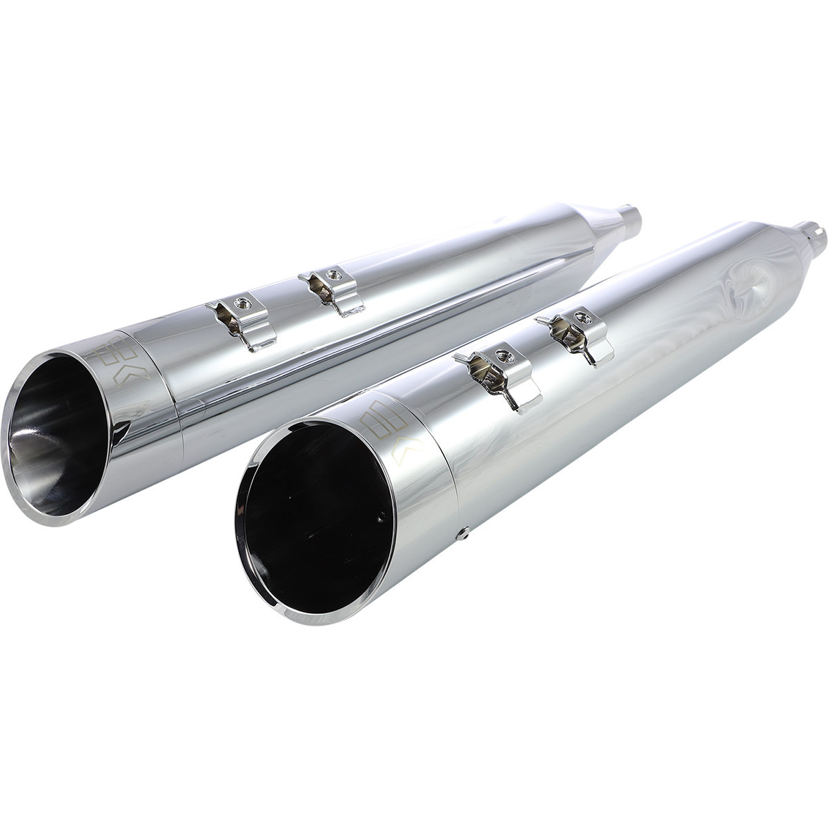 Khrome Werks #202660 - 4-1/2" HP-Plus® Slip-On Mufflers - Chrome Edge