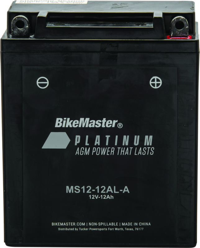 BikeMaster 780760 BikeMaster AGM Battery - MS12-12AL-A