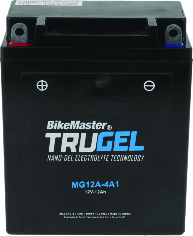 BikeMaster 780503 BikeMaster TruGel Battery - MG12A-4A1