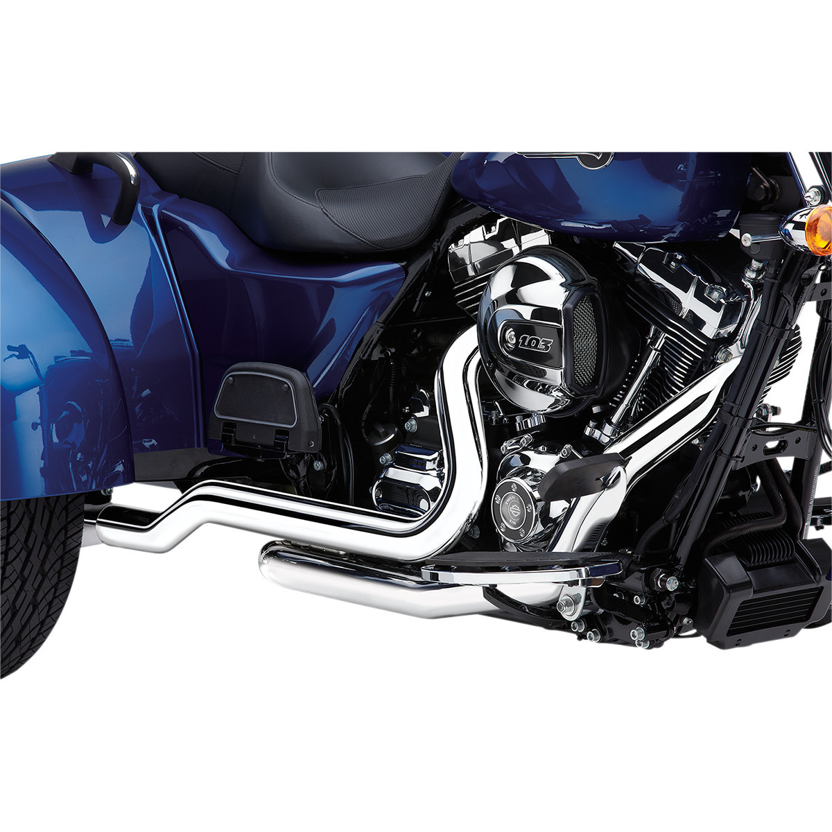 Cobra #6254 - Powerport Dual Headpipes - Chrome