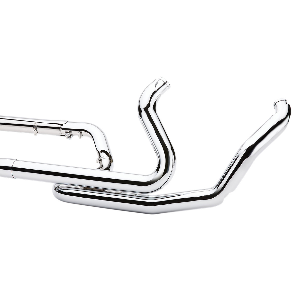 Cobra #6253DB1 - Powerport Dual Headpipes with Dual Bungs - Chrome