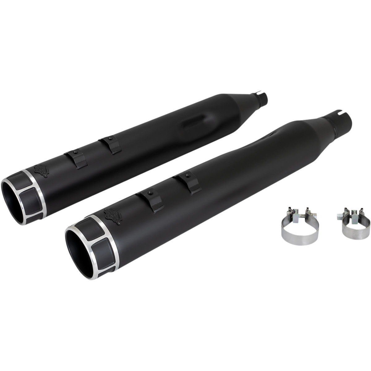 Vance & Hines #46676 - 4-1/2" Torquer Slip-On Mufflers - Machine Cut