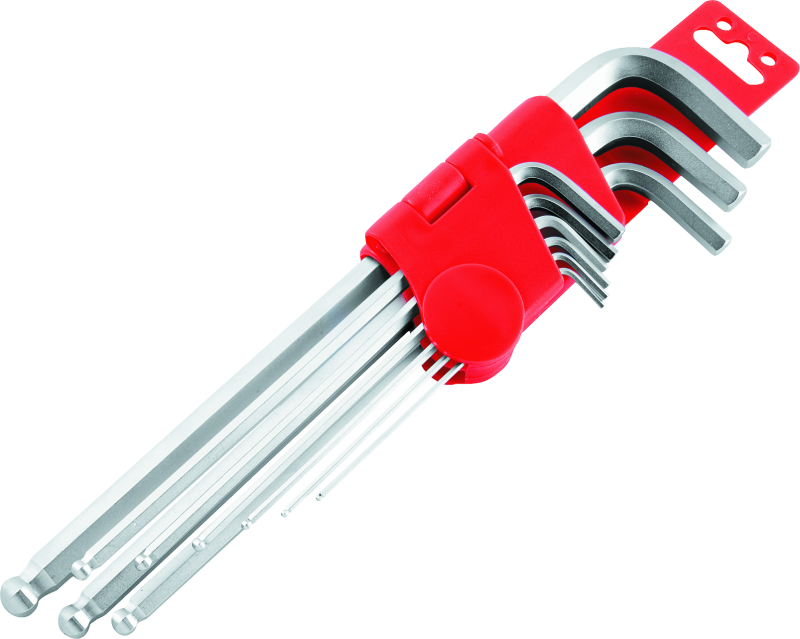 BikeMaster 151579 BikeMaster 9-pc Ball End Long Wrench Set - Metric