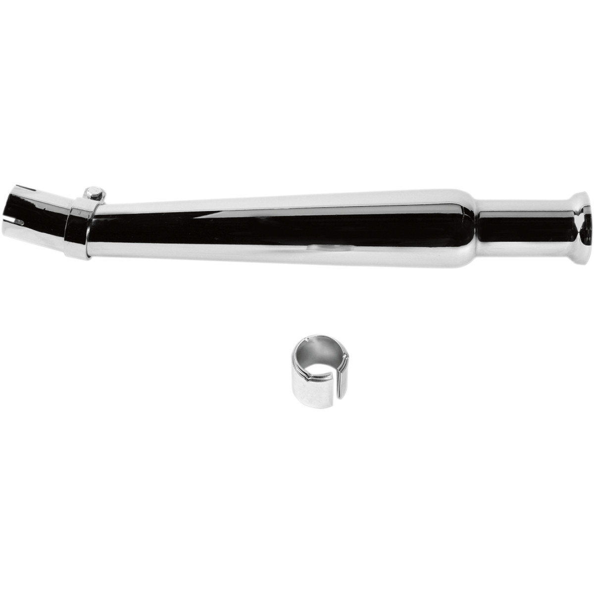 Emgo #80-84012 - Bell-End Megaphone Muffler - Upswept Left