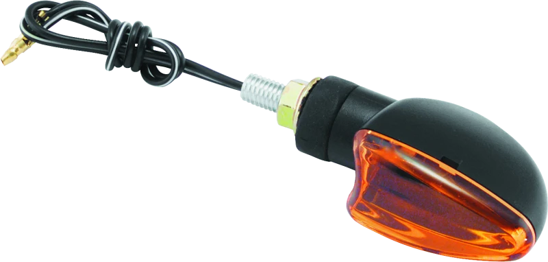 BikeMaster 266011 BikeMaster Ministalk Marker Light V-Shape - Black/Amber