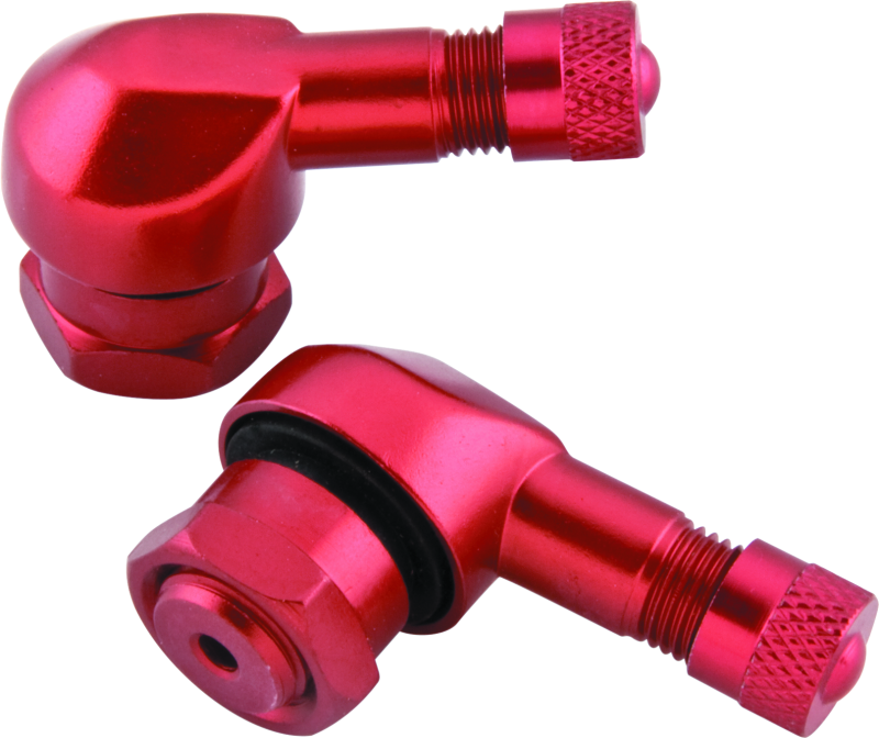 BikeMaster 151791 BikeMaster Valve Stem 2/Piece pack red