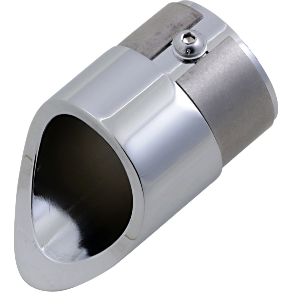 Baron #BA-1100-02 - Family Jewel Exhaust Tip - Chrome - Mini Scalloped