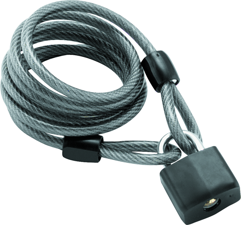 BikeMaster 132204 Bully Lock Cable w/ Padlock - 10mm