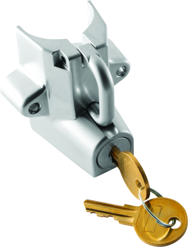 Bikers Choice 492970 Bikers Choice Chrome Motorcycle Helmet Lock Fits 7/8 - 1 1/4 Tubing