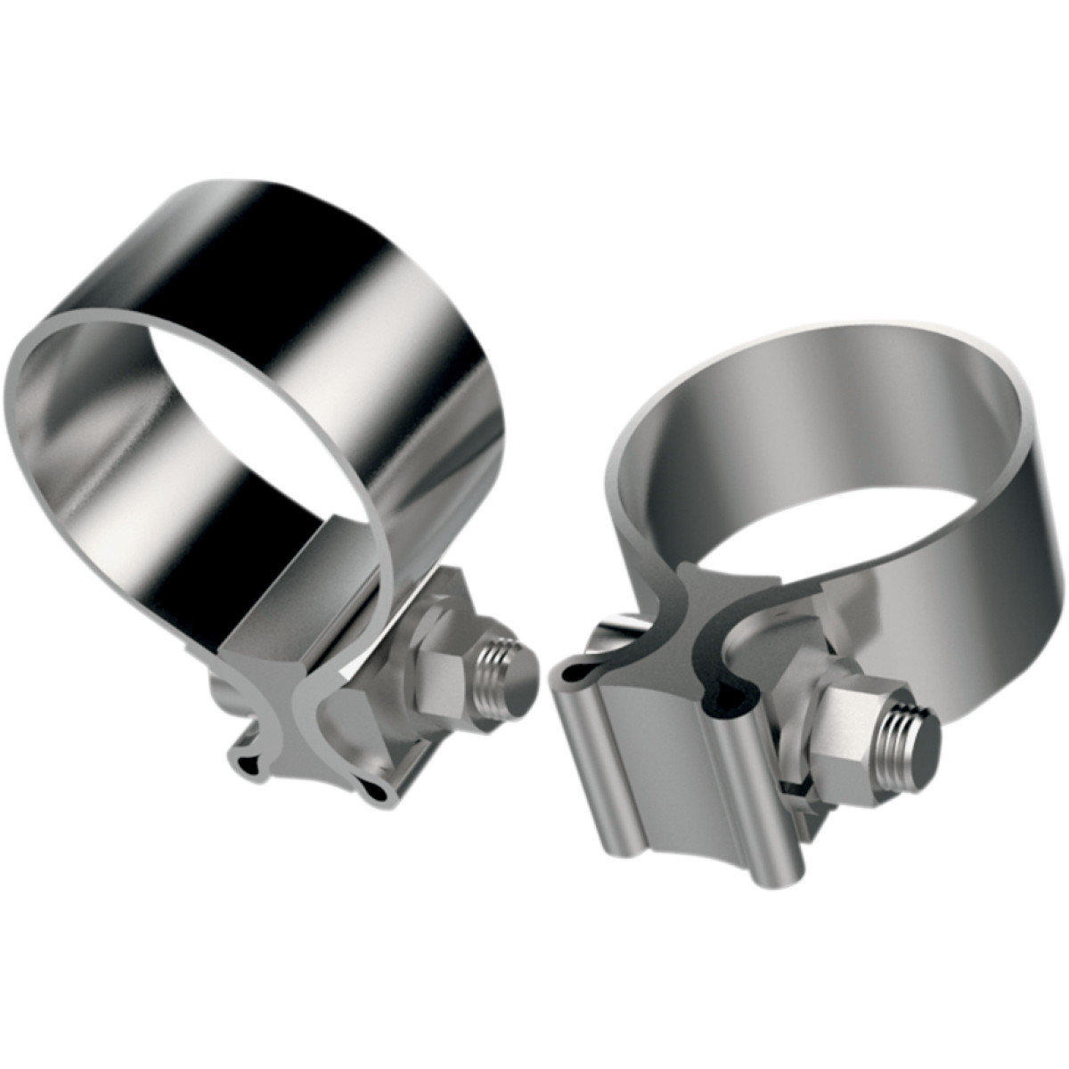 Khrome Werks #203030 - Exhaust Clamp - Stainless Steel - 1-3/4"