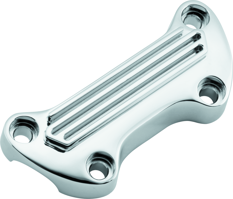 Bikers Choice 489999 Bikers Choice 74-Up Chrome Finned Handlebar Clamp With 1in. Bars