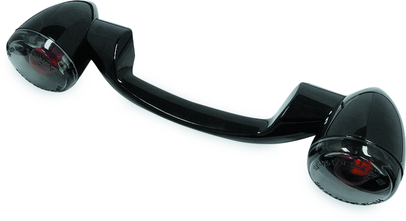 Bikers Choice 491159 Bikers Choice 91-08 Touring 86-17 FLST Narrow Black Rear Turn Signal Bar Kit W/Smoke Lens
