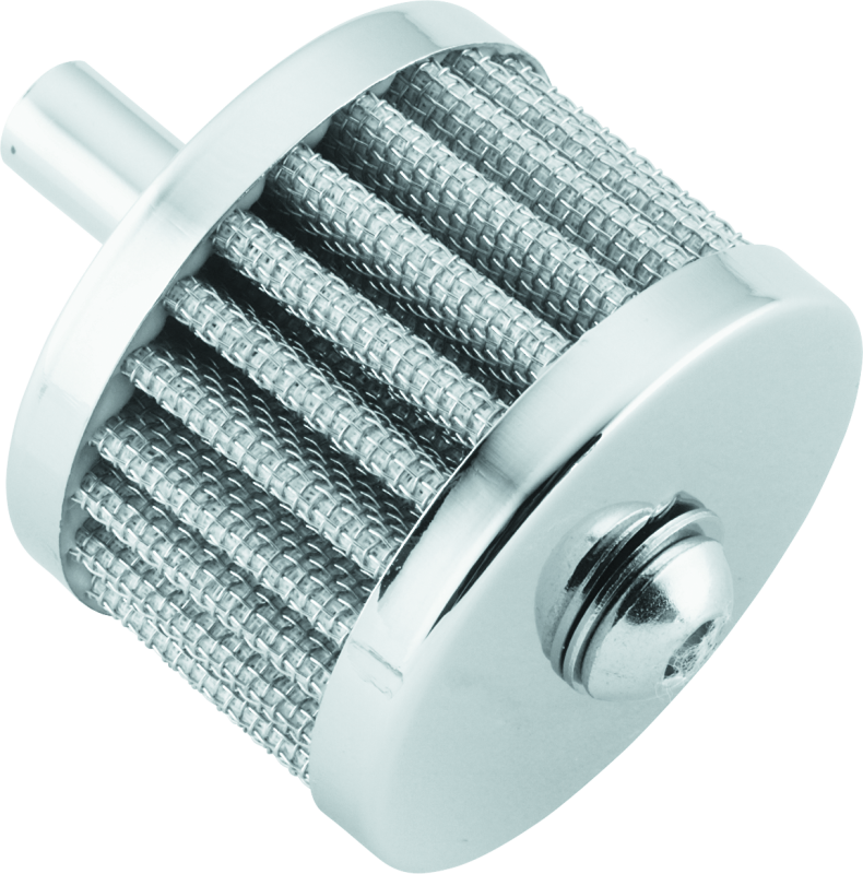 Bikers Choice 489894 Bikers Choice Chrome 3/8 Inch Breather Filter With Bolt