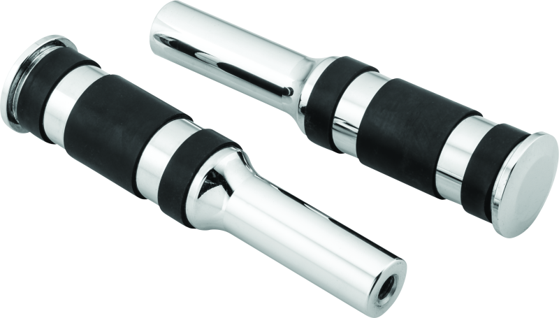 Bikers Choice 482790 Bikers Choice Chrome Billet Three Band Replacement Pegs For Forward Controls