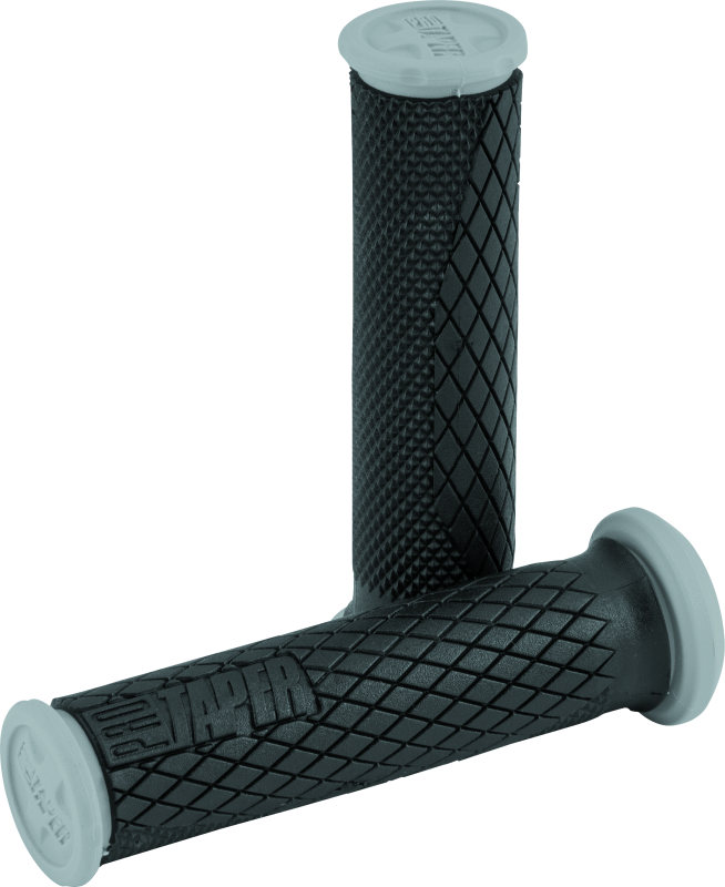 ProTaper 024832 ProTaper Full Diamond Dual Density ATV Grips - Black/Gray
