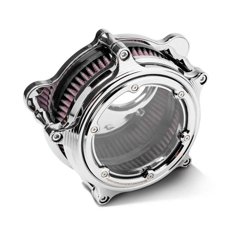 Performance Machine 0206-2159-CH Performance Machine Vision Air Cleaner W/Bezel - Chrome