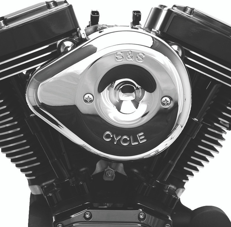 S&S Cycle 170-0528 S&S Cycle 01-15 Fuel-Injected Softail Stealth Air Cleaner Kit w/ Chrome Teardrop Cover