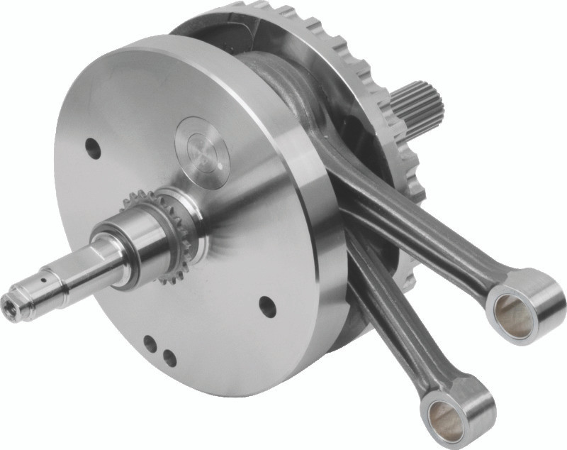 S&S Cycle 320-0356 S&S Cycle 2007+ BT B-Style 4-3/8in Stroke Flywheel Assembly w/ Sprocket Shaft - Performance Pistons