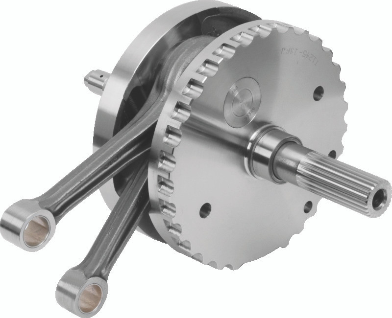 S&S Cycle 320-0356 S&S Cycle 2007+ BT B-Style 4-3/8in Stroke Flywheel Assembly w/ Sprocket Shaft - Performance Pistons