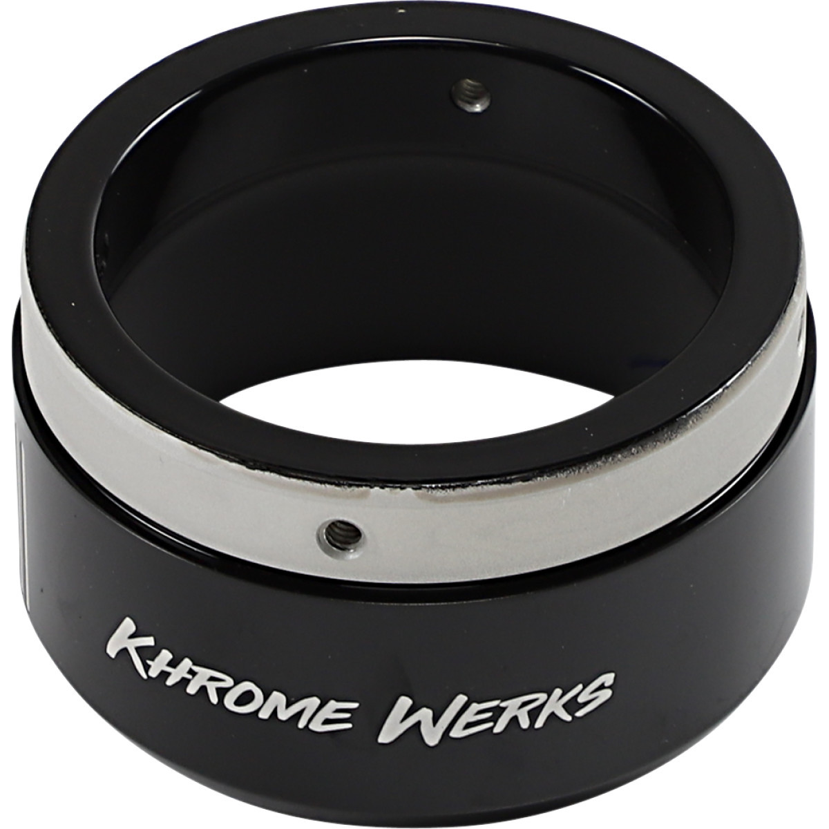 Khrome Werks #200658P - 4-1/2" Klassic Tip - Left - Black Powdercoat