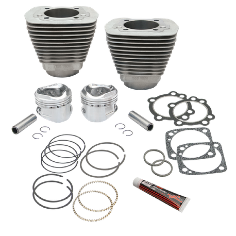 S&S Cycle 91-7207 S&S Cycle 84-99 BT 96in 3-5/8in Big Bore Cylinder & Piston Kit For S&S SH96 Engines - Natural