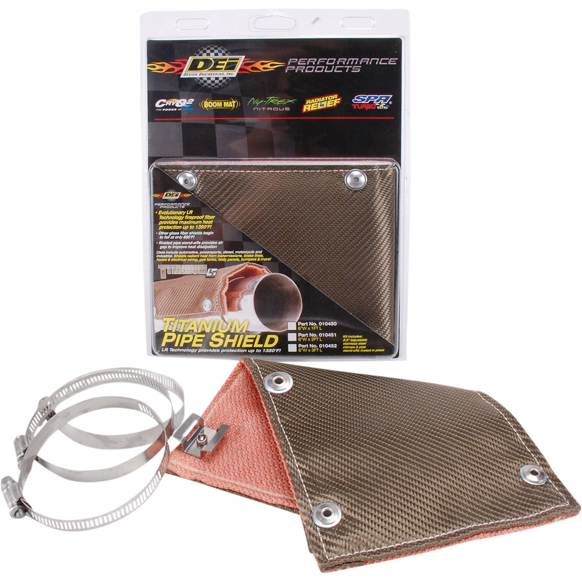 DEI #902454 - Flexible Heat Shield - 4" x 12"