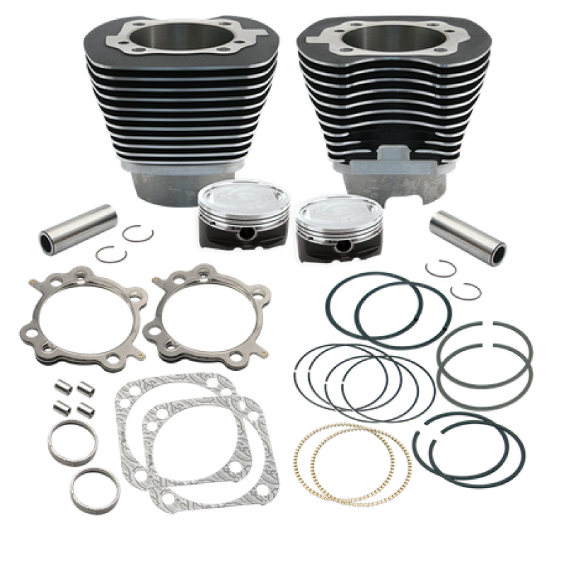 S&S Cycle 910-0223 S&S Cycle 99-06 BT 4 1/8in Low Compression Bore Cylinder & Pistons Kit For 124in Hot Set Up Kit