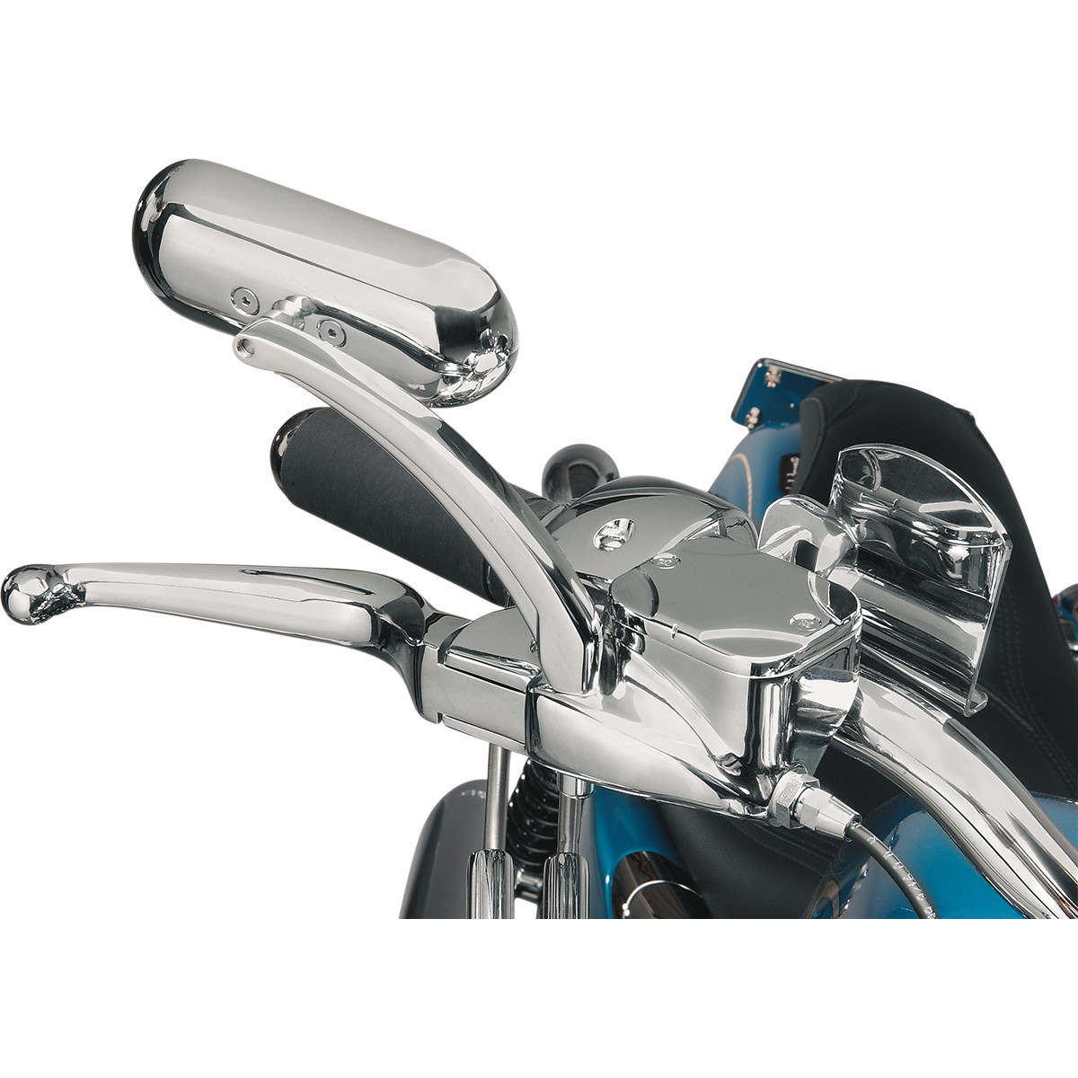 Drag Specialties - Mirror - Side View - Oval - Chrome - Each