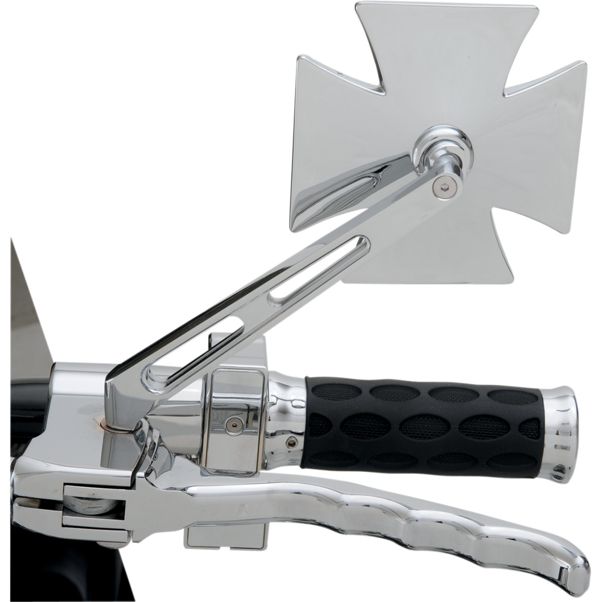 Drag Specialties - Mirror - Side View - Maltese - Chrome - Air-Glide Stem - Each