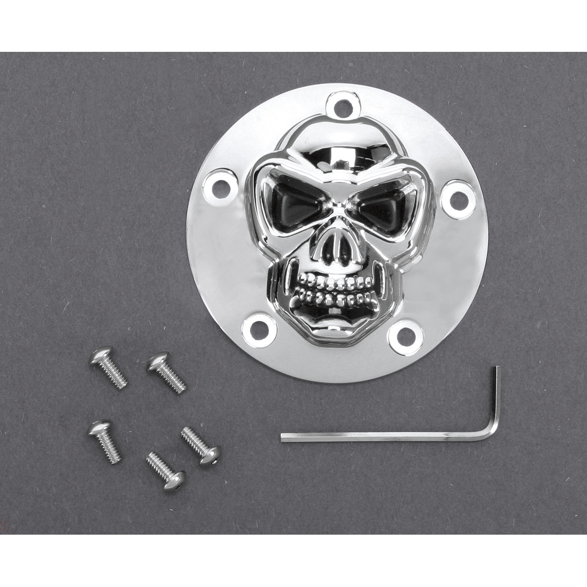 Drag Specialties - 3-D Skull Points Cover - Twin Cam