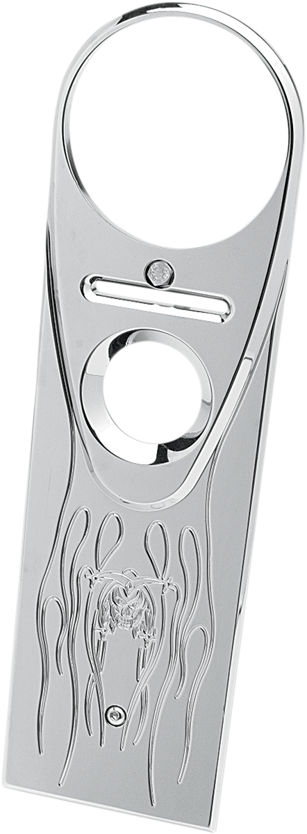 Full Length-Style King Dash Cover - Flamed Joker - Chrome