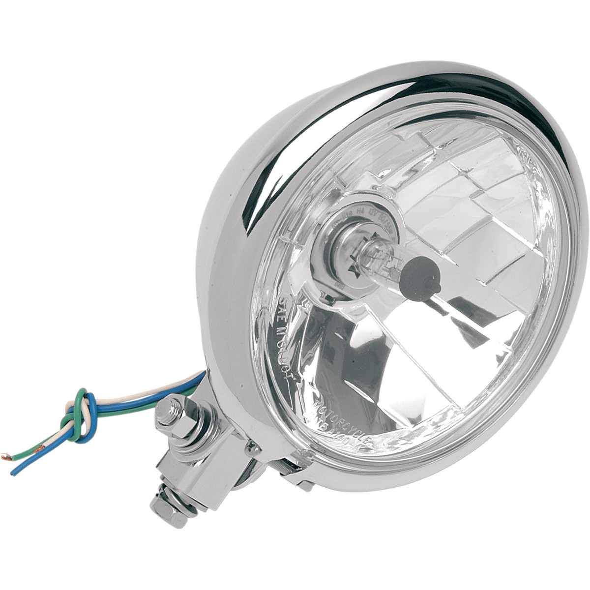 Drag Specialties - Bottom Mount Springer Headlight - 5-3/4" - Chrome