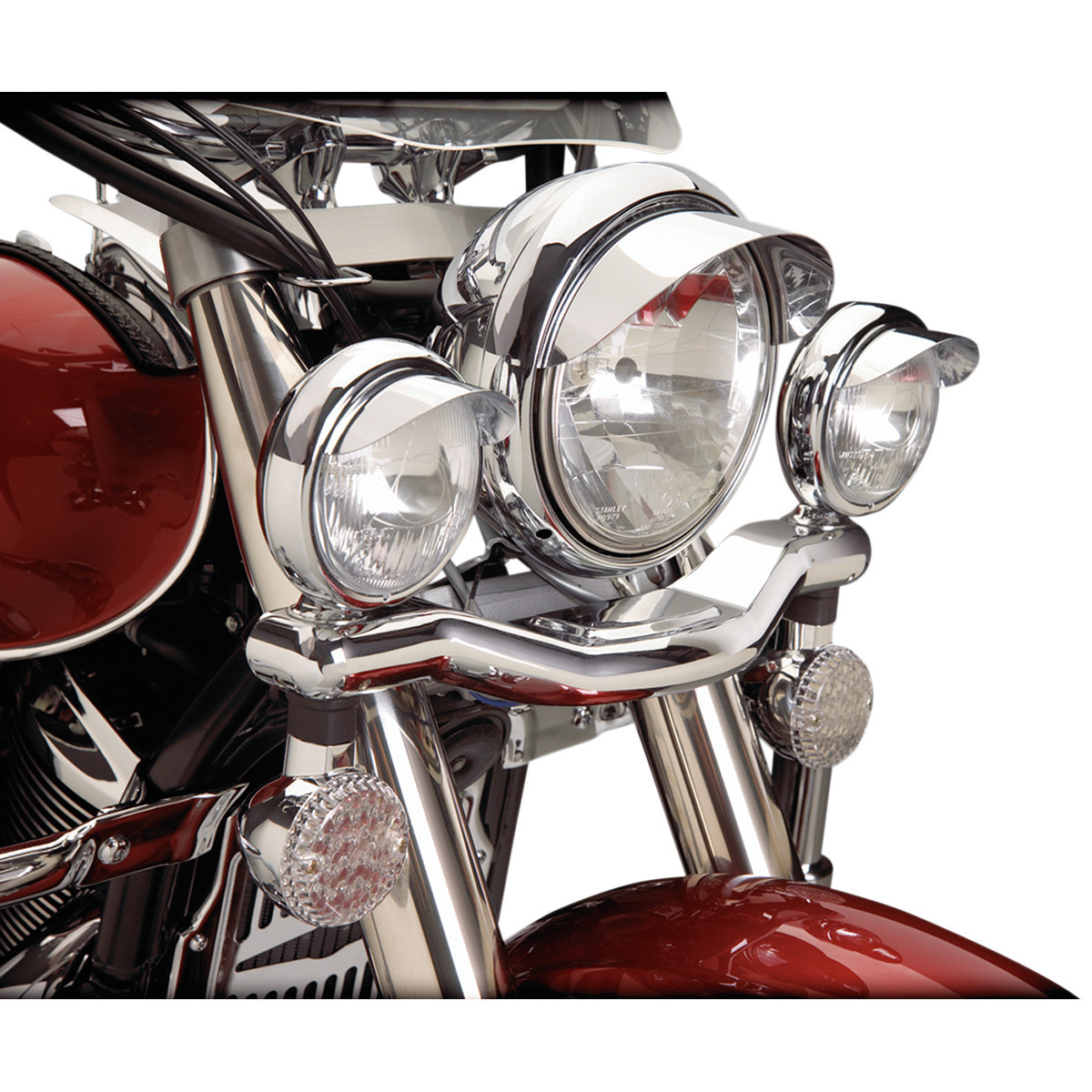 Show Chrome #1-229 - 4-1/2" Spotlight Visor - Chrome