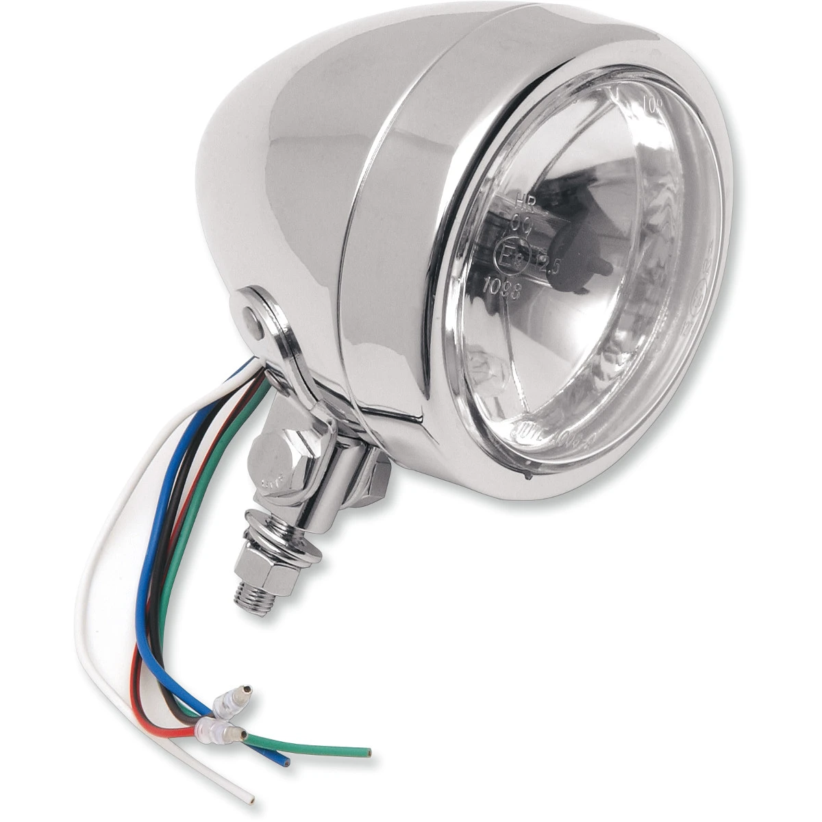Drag Specialties - Spotlight - 4-1/4" - w/Running Light - Clear Lens