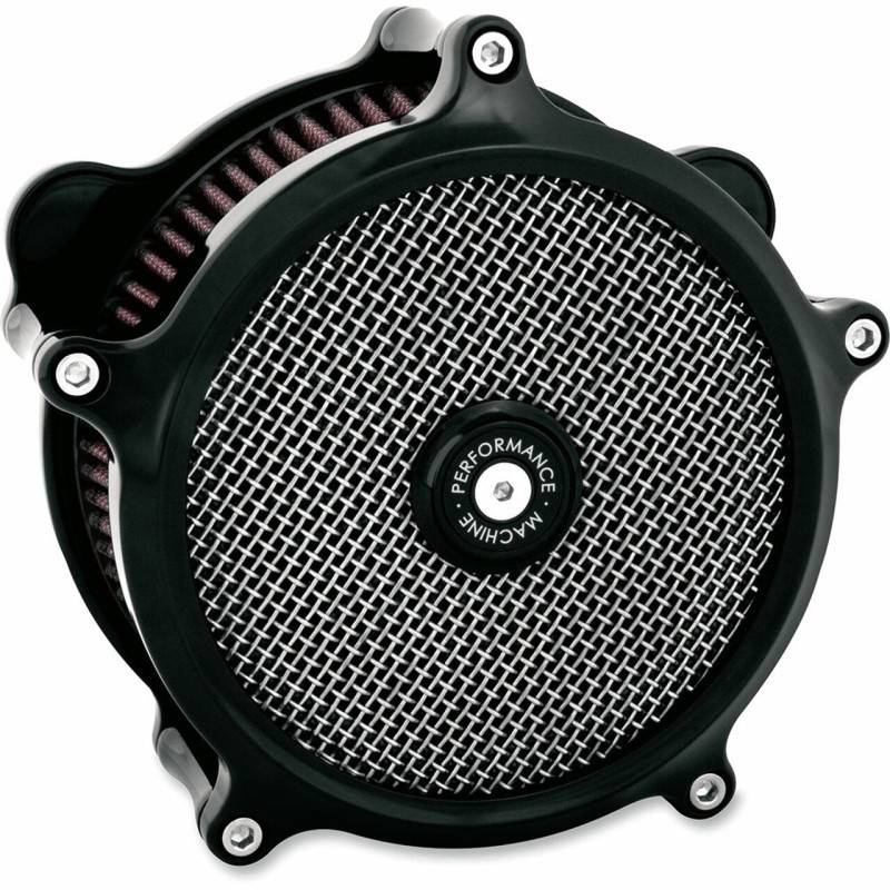 Performance Machine 0206-2151-B Performance Machine Air Cleaner Slim - Black Ano