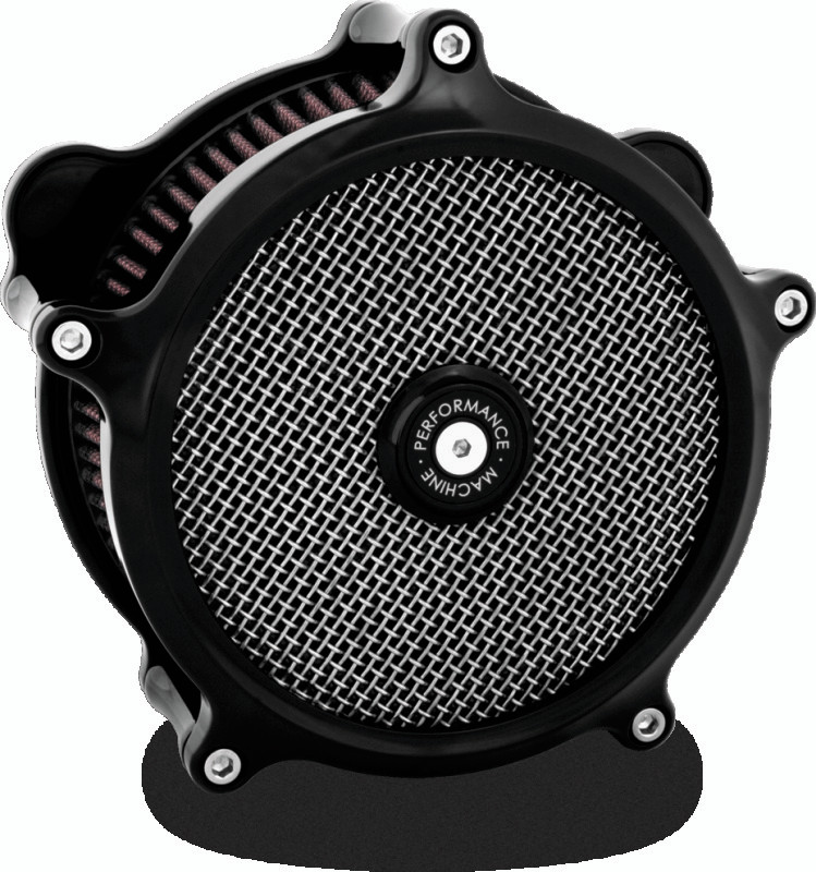 Performance Machine 0206-2151-B Performance Machine Air Cleaner Slim - Black Ano