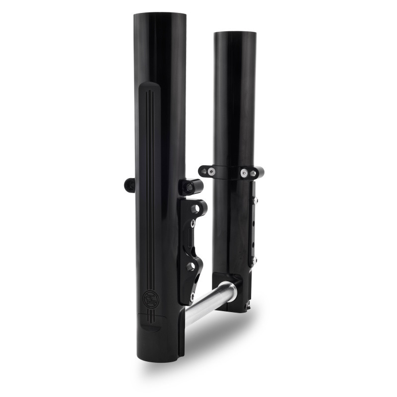 Performance Machine 0208-2056-B Performance Machine 08-13 FL Lower Leg Assembly - Black Ano