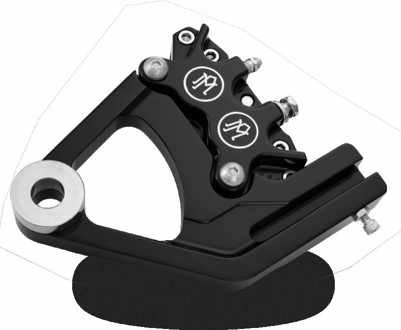 Performance Machine 1285-0052-BM Performance Machine 00-06 FXST Softail Rear Brake - Contrast Cut