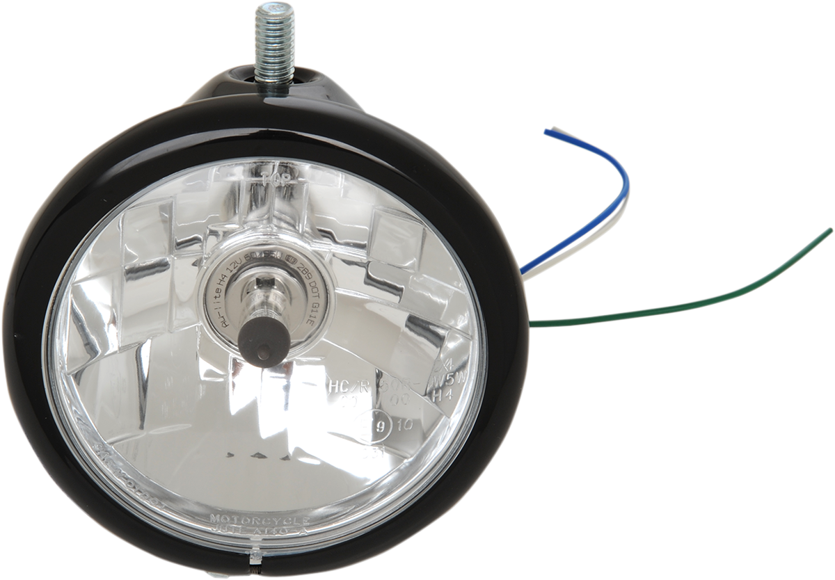 Top Mount Headlight - 5-3/4" - Black