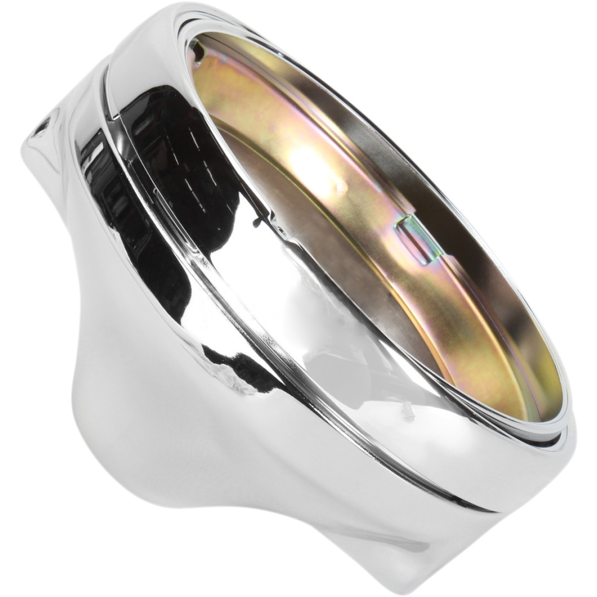 Emgo #66-65040 - 7" Side Mount Headlamp Shell - Chrome
